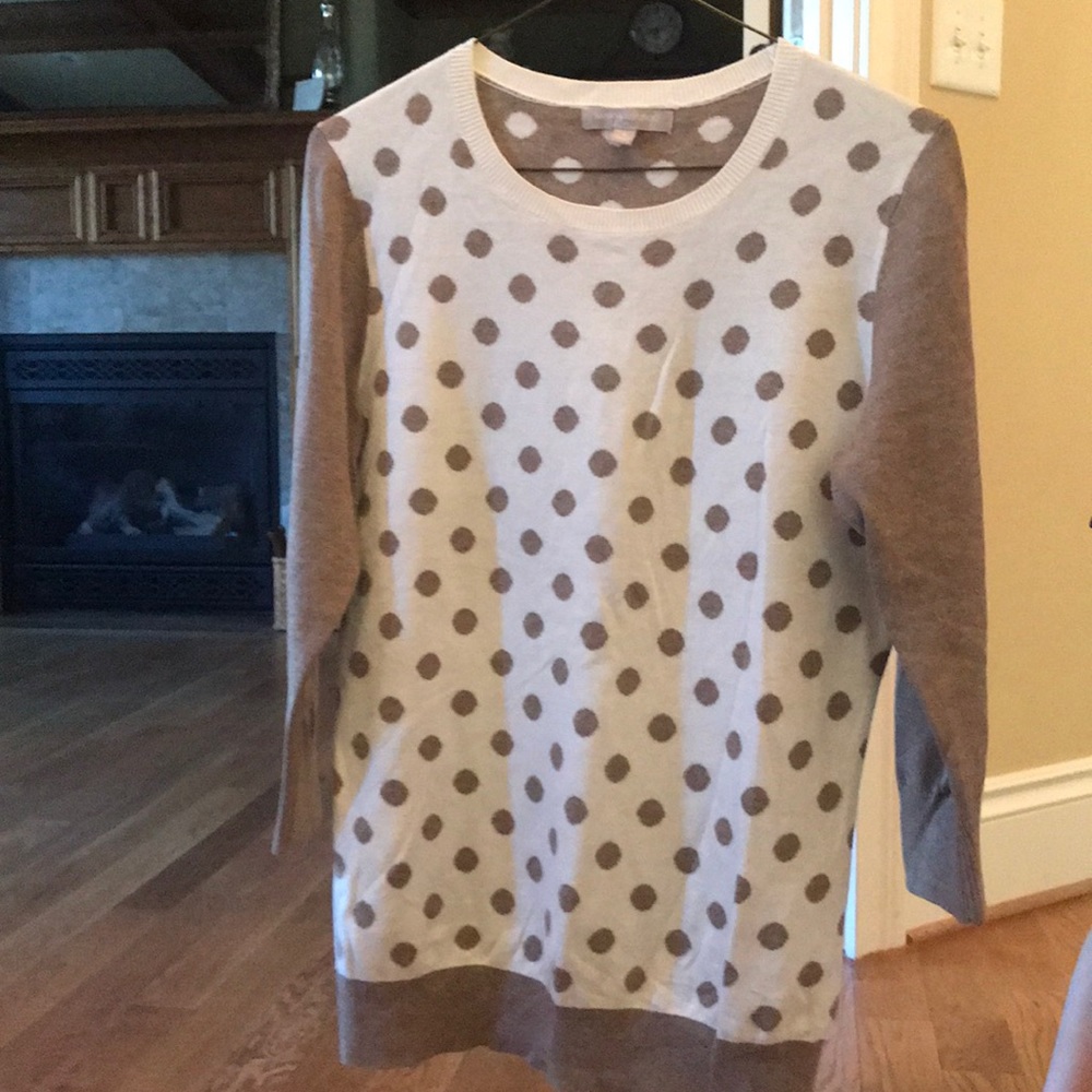 Polka dot sweater